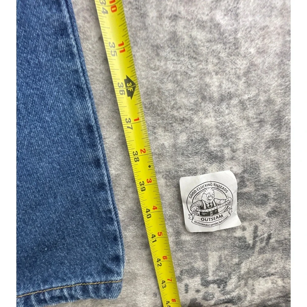 Levi's Mens 38x32 517 Boot Cut Jeans Dark Blue Denim Western Workwear Classic